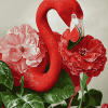 Red Flamingo Diamond Painting