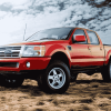 Red Ford Ranger 2007 Truck Diamond Painting