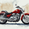 Red Honda Shadow Engines Diamond Painting