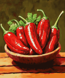 Red Peppers Vegetables Diamond Painting