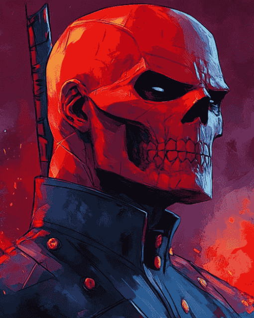 Red Skull Marvel Diamond Painting