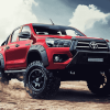 Red Toyota Hilux Truck Diamond Painting