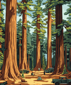 Redwood National Park Trees Diamond Painting