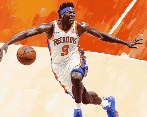 Reggie Jackson Basketball Legend Diamond Painting