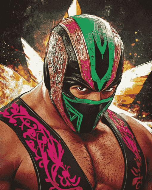 Rey Mysterio WWE Legend Diamond Painting