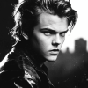 River Phoenix Black and White Diamond Painting