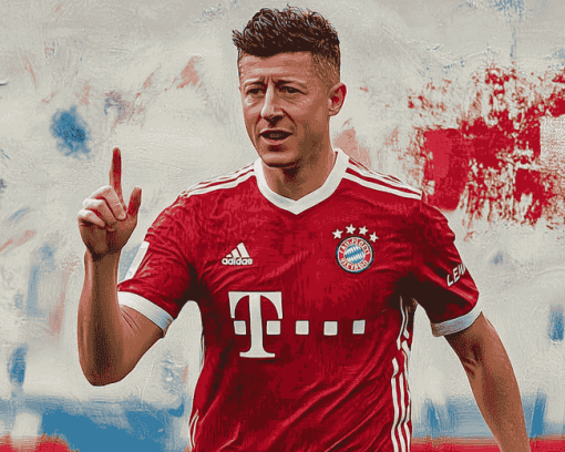 Robert Lewandowski Sports Diamond Painting