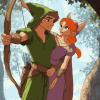 Robin Hood Marian Animation Diamond Painting