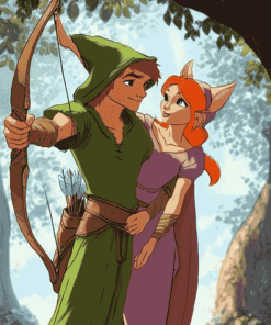 Robin Hood Marian Animation Diamond Painting