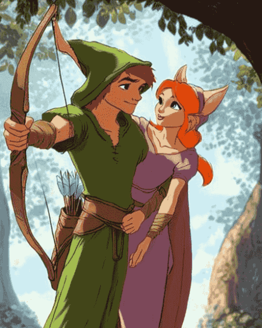 Robin Hood Marian Animation Diamond Painting