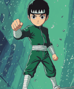 Rock Lee Anime Masterpiece Diamond Painting