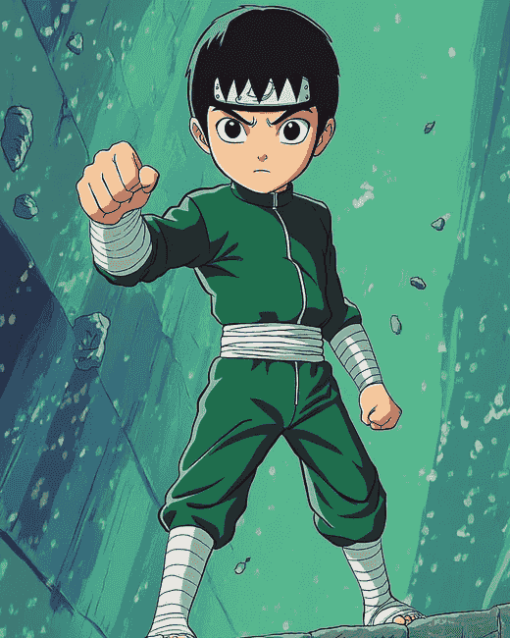 Rock Lee Anime Masterpiece Diamond Painting