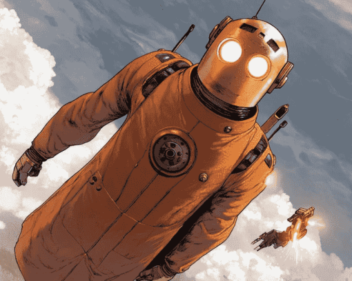 Rocketeer Superhero Adventure Diamond Painting