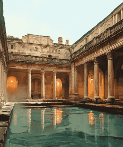 Roman Bath Buildings Diamond Painting