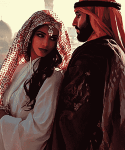 Romantic Arabian Lovers Diamond Painting