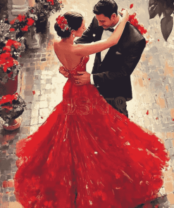 Romantic Couple Dance Diamond Painting