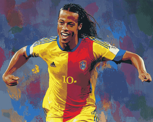 Ronaldinho Football Icon Diamond Painting