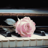 Rose Blossom Piano Diamond Painting