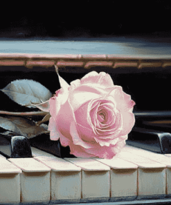 Rose Blossom Piano Diamond Painting