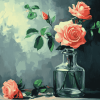 Rose in a Bottle Diamond Painting