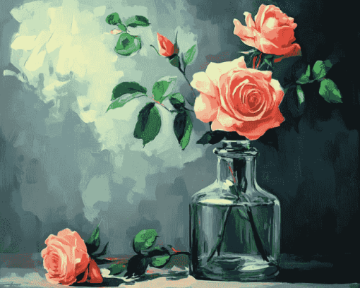 Rose in a Bottle Diamond Painting