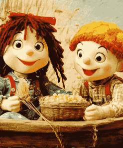 Rosie And Jim Cartoon Diamond Painting