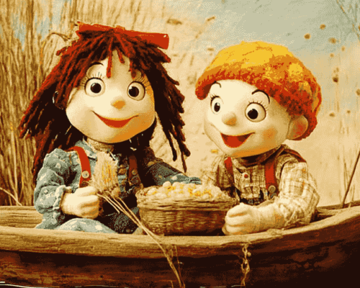 Rosie And Jim Cartoon Diamond Painting