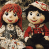 Rosie And Jim Collectible Series Diamond Painting