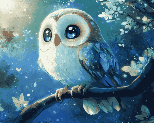 Rowlet Anime Diamond Painting