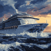 Royal Caribbean Cruise Ship Oceanscapes Diamond Painting