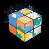 Rubiks Cube Cartoon Diamond Painting