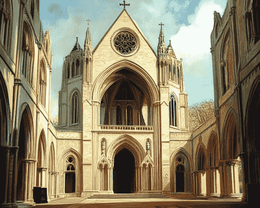 Saint Albans Cathedral Art Diamond Painting