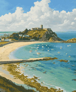 Saint Michaels Scenic Seascape Diamond Painting