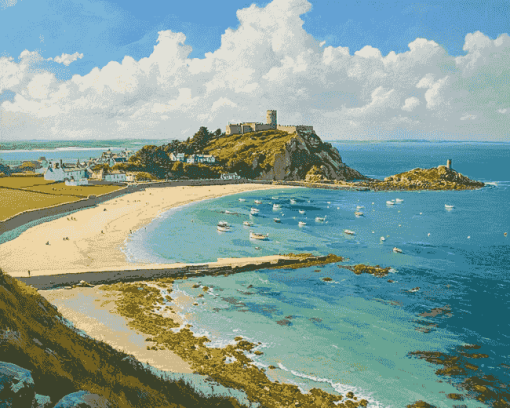 Saint Michaels Scenic Seascape Diamond Painting