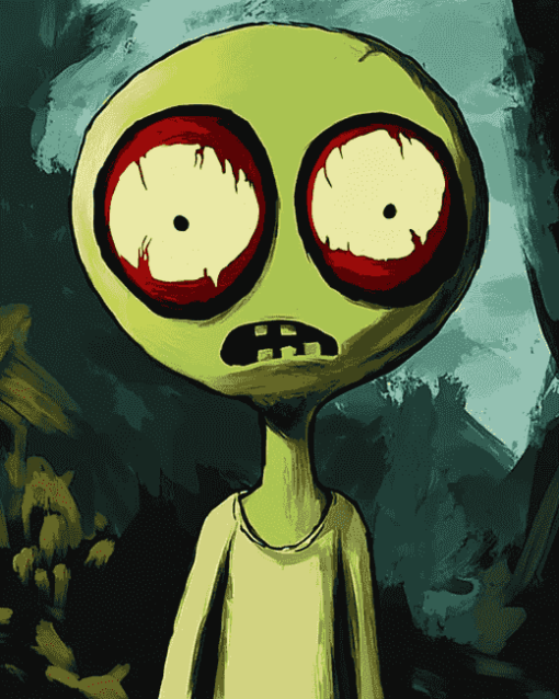 Salad Fingers Animation Diamond Painting