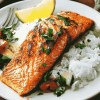 Salmon and Rice Meal Diamond Painting