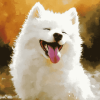 Samoyed Puppy Delight Diamond Painting