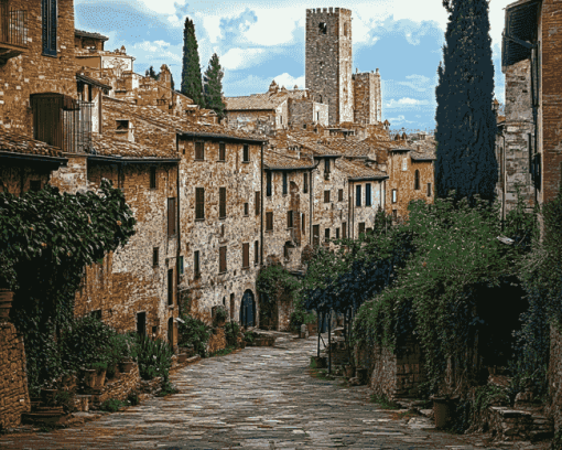 San Gimignano Italy Diamond Painting