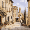 San Gimignano Italy Village Diamond Painting