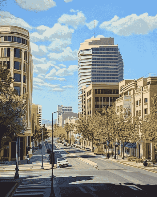 San Jose Cityscape Diamond Painting