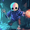 Sans Undertale Animation Inspired Diamond Painting