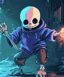 Sans Undertale Animation Inspired Diamond Painting