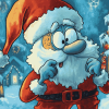 Santa Claus Squidward Christmas Diamond Painting