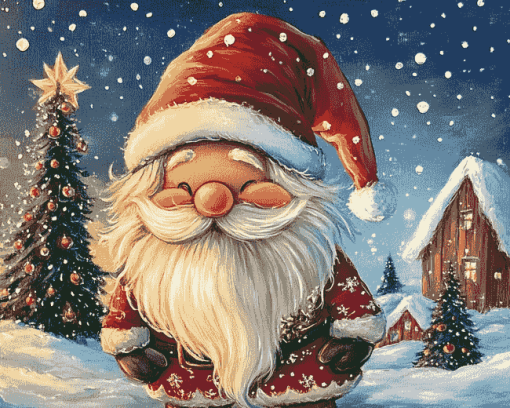 Santa Gnomes Christmas Diamond Painting