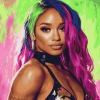 Sasha Banks WWE Champion Diamond Painting