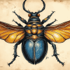 Scarab Insect Diamond Painting