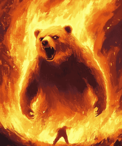 Scary Bear Animation Diamond Painting