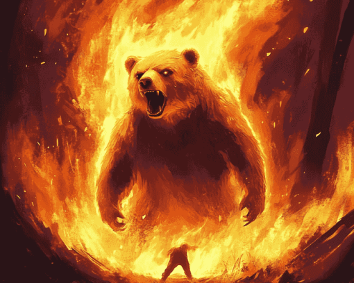 Scary Bear Animation Diamond Painting