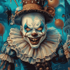 Scary Clown Jester Diamond Painting