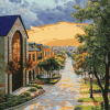 Scenic Flower Mound Streets Diamond Painting